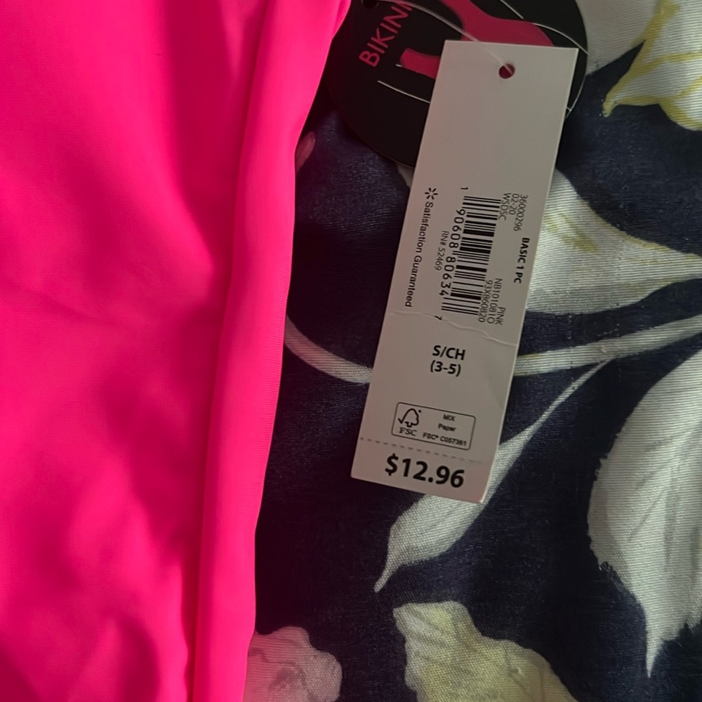 Pink Bright Bathing Suit - Picture 5 of 5